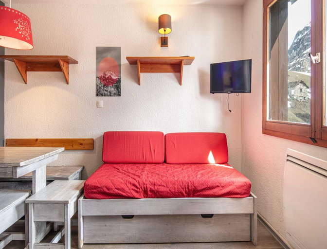 Living room 2, Alpine Stay With Balcony in Tignes, Savoie