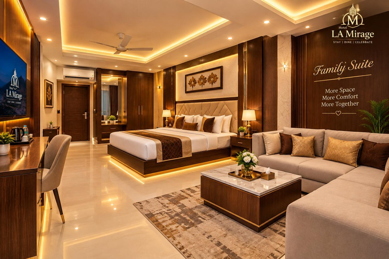 Bedroom, Hotel La Mirage Noida, Gautam Buddha Nagar