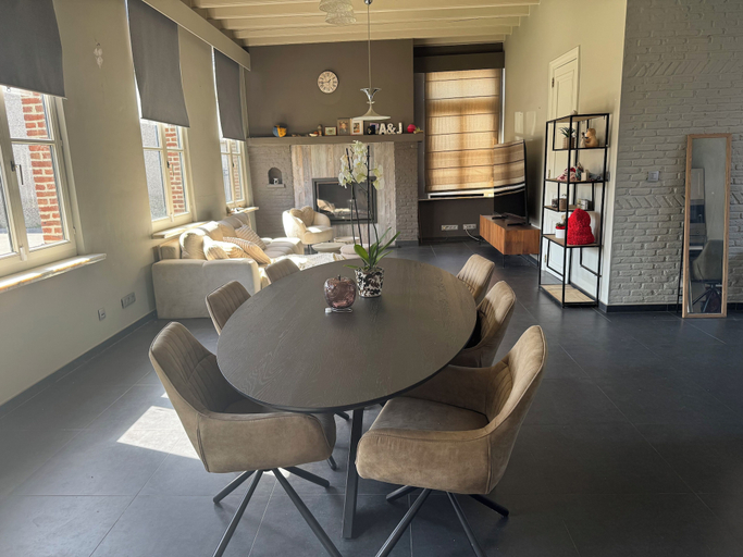 Dining room, Horse Farm in Beveren, Oost-Vlaanderen