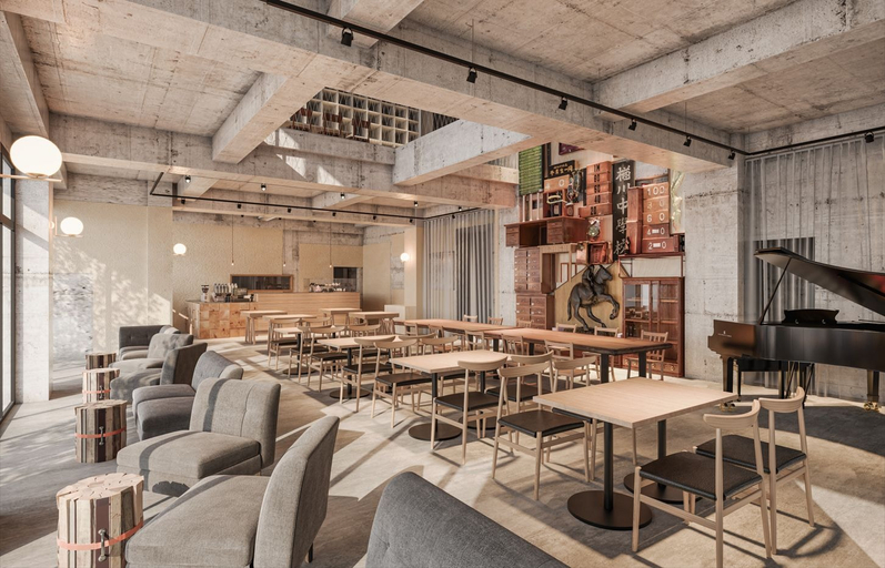 Cafe, yama-niwa-INN - Hostel, Shiojiri