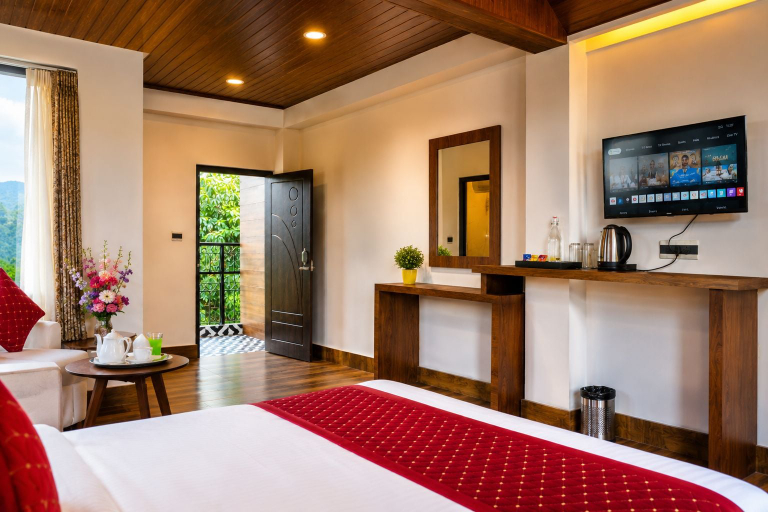 Bedroom 3, Sparrow Cherry Resort 2 min walk To MG Marg, East Sikkim
