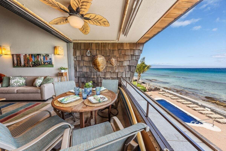 Interior 4, Updated Beachfront 2BD w AC Pool - Kulakane 310, Maui