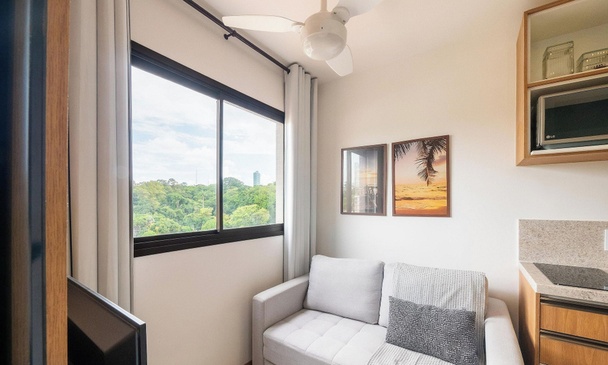 Living area, Apt w/ Grill in Bldg 290m From the sea Hoa0910, Salvador