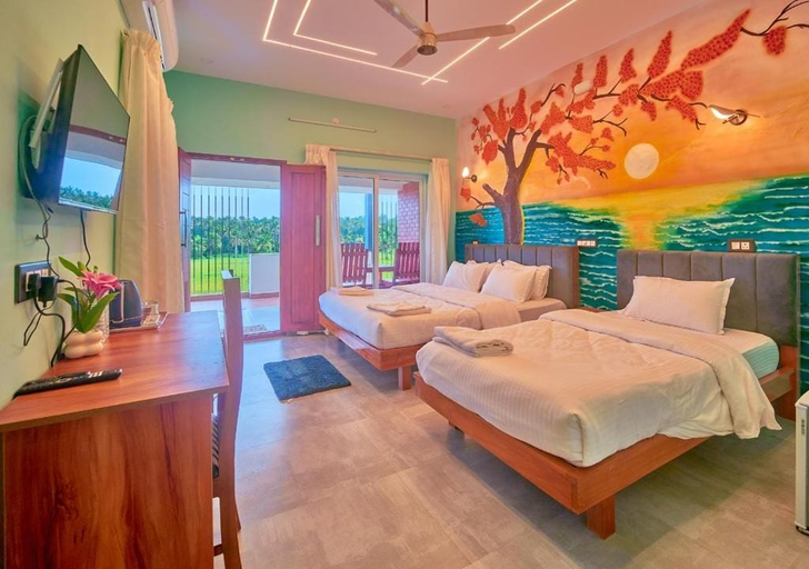 Room 2, Verdant View Beach Resort by VOYE HOMES, Thiruvananthapuram