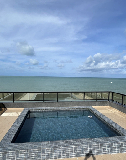 Pool, Melhores Flats - Sossego, beira-mar, João Pessoa