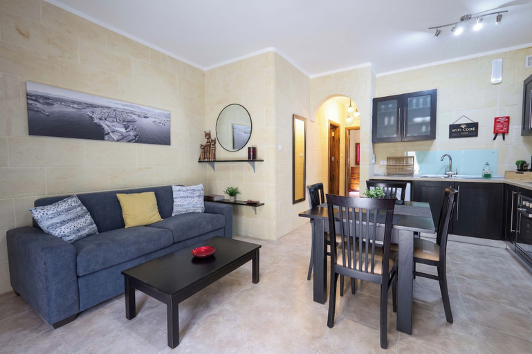 Living area, Stylish 2BR APT in Gozo w/ Pool, Balcony