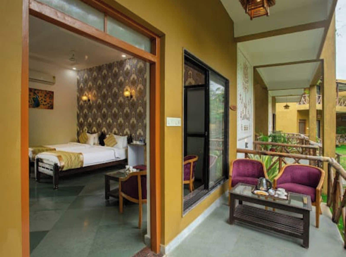 Bedroom 2, Chimur Tiger Resort, Chandrapur
