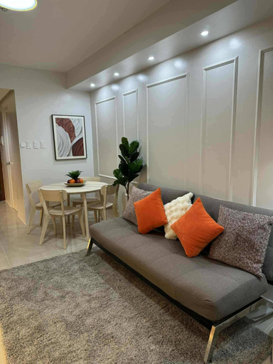 Living area 5, Cozy Scandi-inspired Condo With Balcony Facing Mall of Asia and Ikea, Pasay City