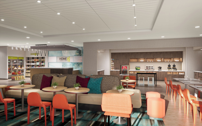 Breakfast area, Home2 Suites By Hilton Barrie, Simcoe