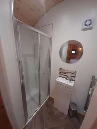 Bathroom 5, Luxury Shepherds Hut With Spa Hot Tub On Anglesey, Anglesey