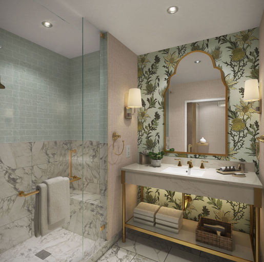 Bathroom 4, The Benson Hotel & Faculty Club, Adams