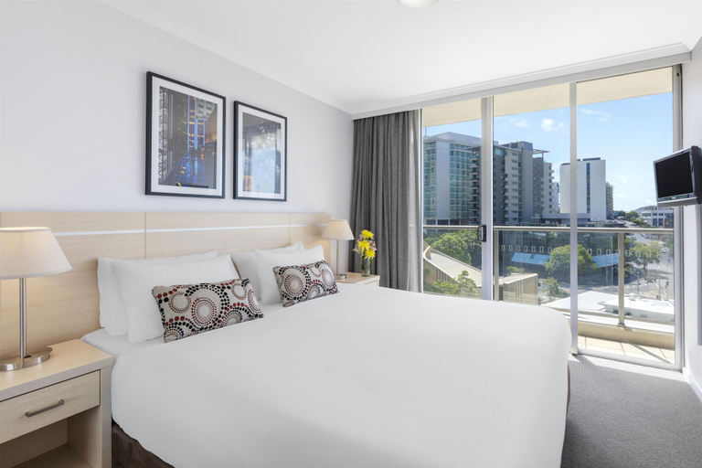 Bedroom 4, Oaks Brisbane Lexicon Suites, Brisbane