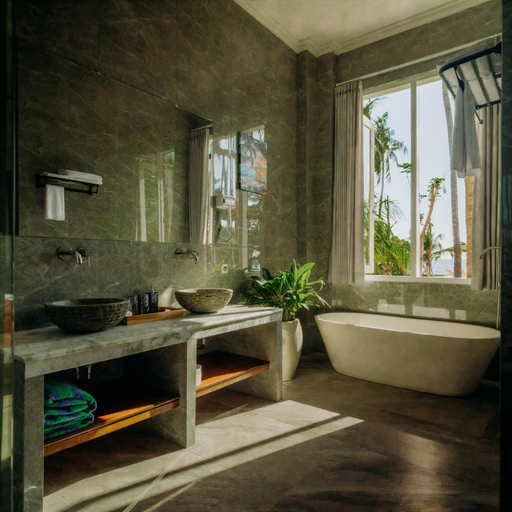 Bathroom 5, Scampi Indorus Resort, Buleleng