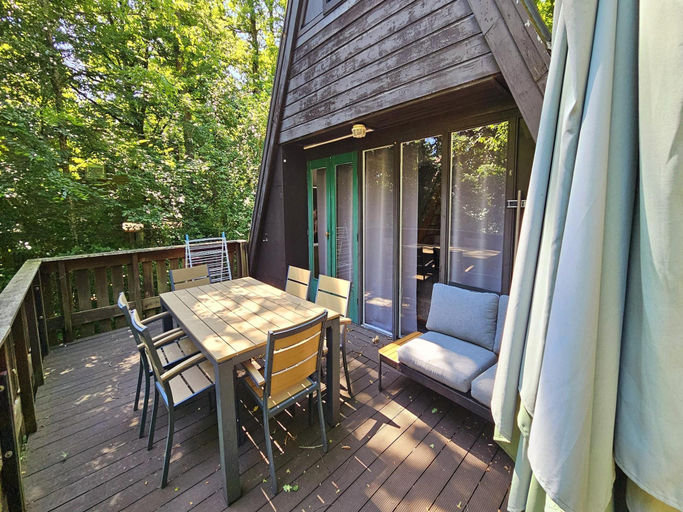 Balcony/terrace 4, Comfortable Fenced Chalet in Durbuy, Luxembourg