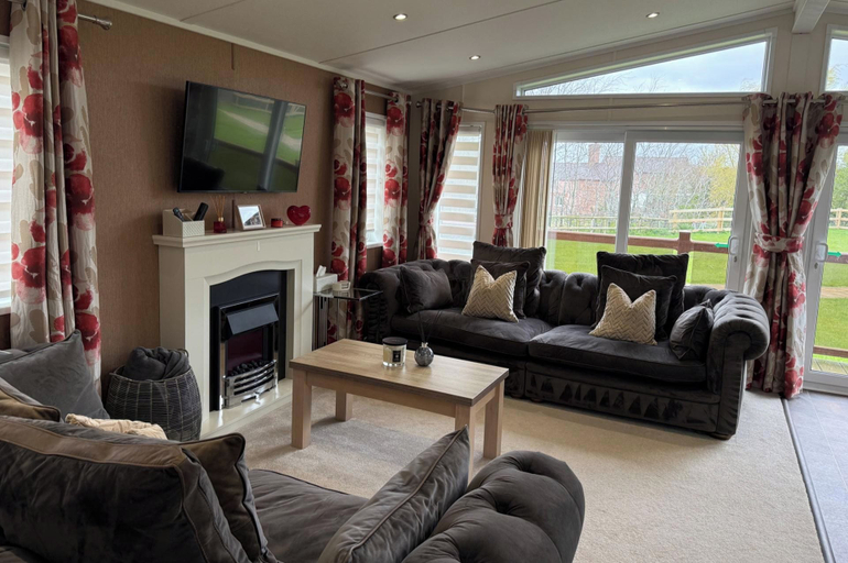 Living area 3, Cabin Sleeps 4 With Parking and Balcony, Cheshire West and Chester