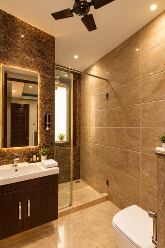Bathroom 4, The Bed and Rock, Delhi