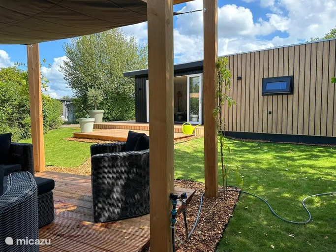 Balcony/terrace 4, Chalet de Blauwe Regen with Sun Terrace, Hardenberg