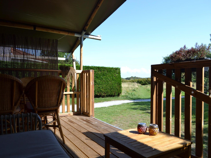Balcony/terrace 2, Safari Tent in Netherlands near Dunes & Sea, Ameland