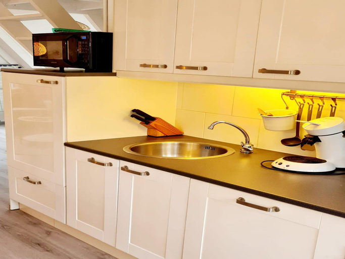 Kitchen, Renovated Ardennes Chalet with Patio, Luxembourg
