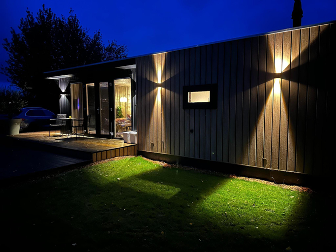 Exterior view 5, Chalet de Blauwe Regen with Sun Terrace, Hardenberg