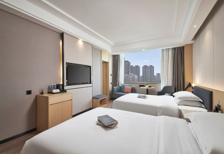Bedroom 2, Vyluk Hotel Changsha Wuyi Square Huangtuling Metro Station, Changsha
