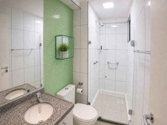 Bathroom 4, Penthouse 200 Meters From the Beachfront Fair, Fortaleza