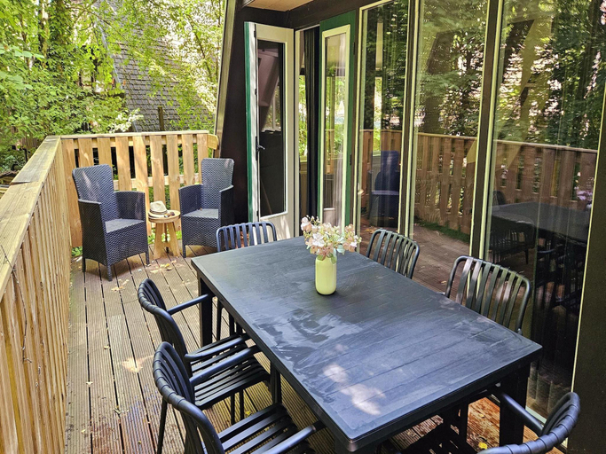 Balcony/terrace 4, Fenced Country Chalet in Durbuy, Luxembourg