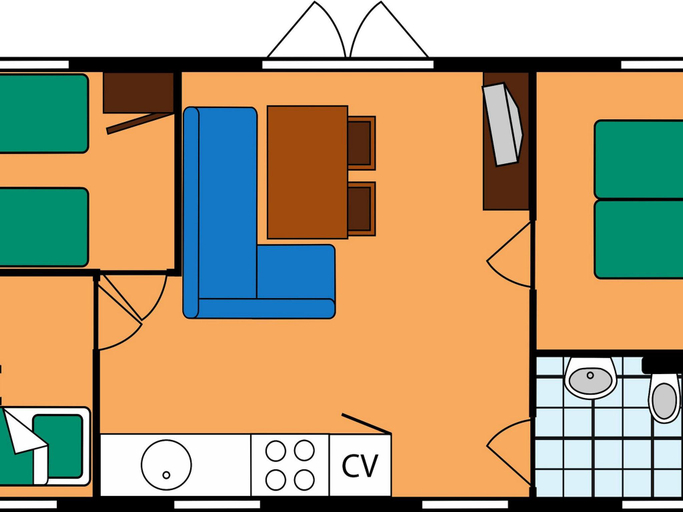 Others 3, Chalet Near the Beach with Dishwasher, Noord-Beveland