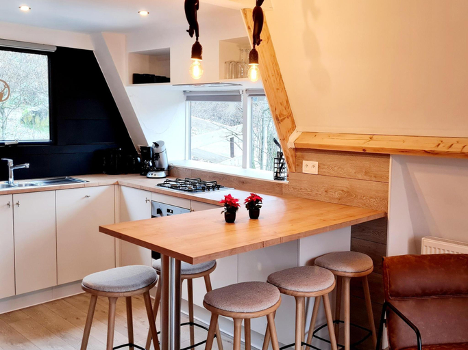 Kitchen 5, Stylish Chalet Haven near Durbuy, Luxembourg