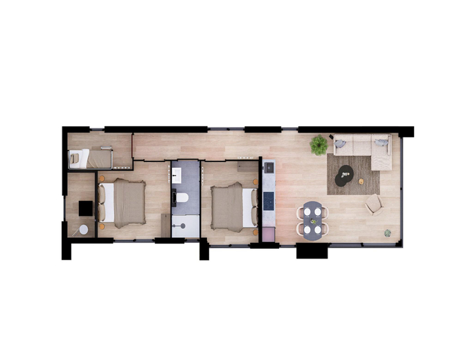 Floor plans, Modern Villa With Pets Welcomed