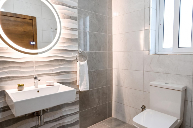 Bathroom 4, Viviani Court 2bd Modern Apt Xewkija Gozo