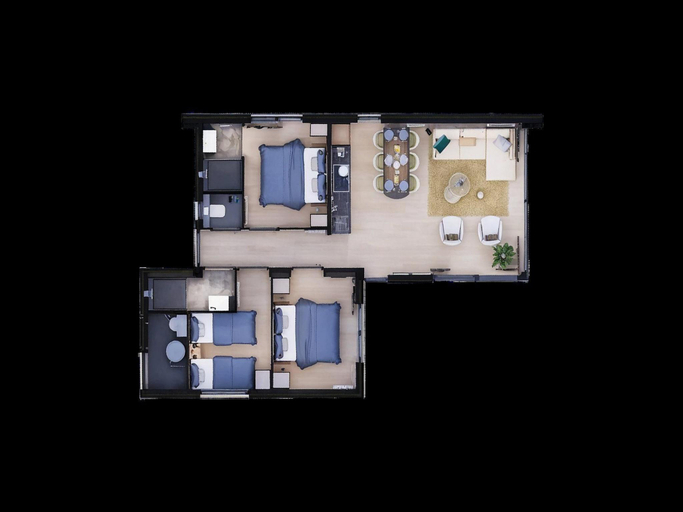 Floor plans, Sunset Lounge Villa for Groups