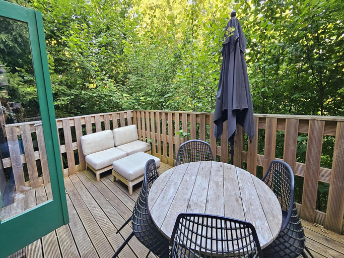 Balcony/terrace 3, Cozy Woodland Chalet near Durbuy, Luxembourg