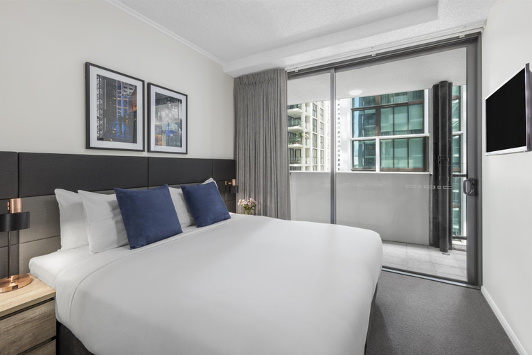 Bedroom 3, Oaks Brisbane on Margaret Suites, Brisbane
