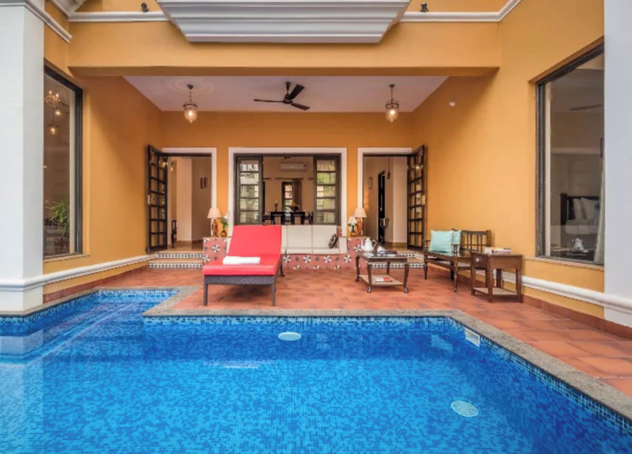 Pool, FieldView 3BHK Parra, North Goa
