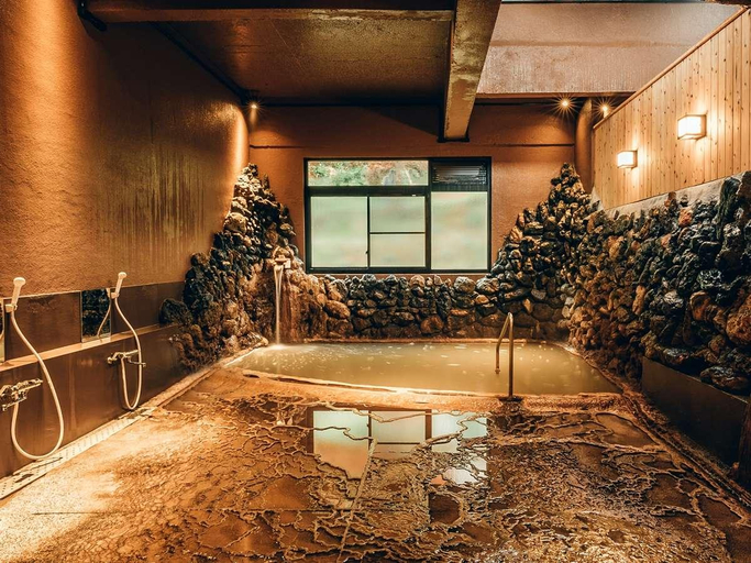 Bathroom, Utopia Warakuen Shiriuchi Onsen Ryokan, Shiriuchi