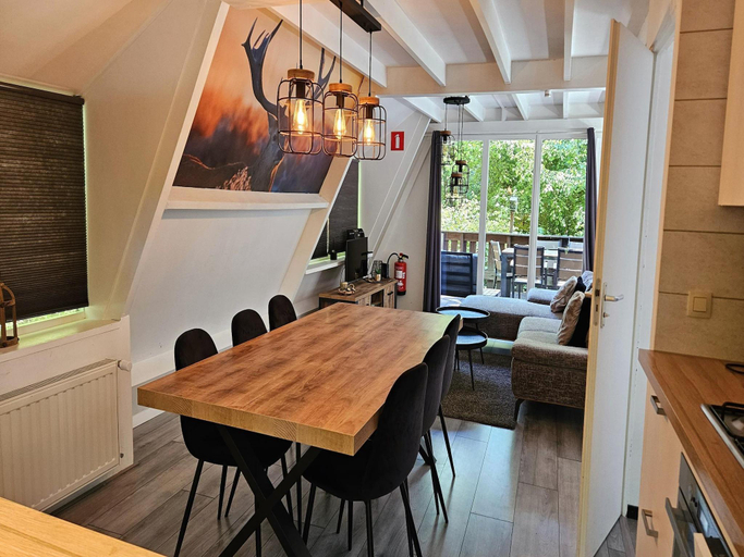 Restaurant, Comfortable Fenced Chalet in Durbuy, Luxembourg