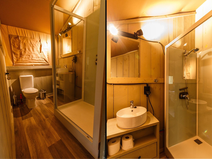 Bathroom, Glamping Tent in Netherlands with Terrace, Angerlo