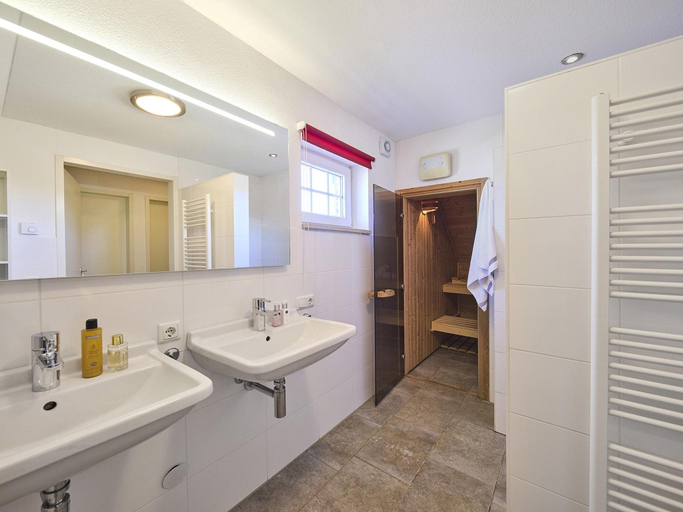 Bathroom 4, Farmhouse in Limburg with Sauna & Pool, Roggel en Neer