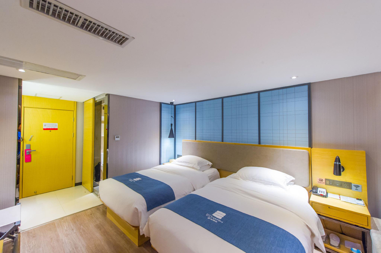 Bedroom 2, Echarm Hotel Guilin City Center Xiangbi Mountain Scenic Spot, Guilin