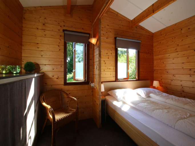 Bedroom, Chalet in Netherlands with Private Garden, Dinkelland