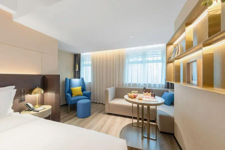 Bedroom 2, Echarm Plus Hotel Hangzhou Binjiang Xingguang Avenue, Hangzhou