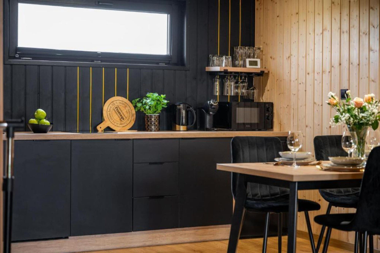 Private kitchen 3, Premium Holiday Home With a Pool, Sauna, Jacuzzi in Kopan, Sławno