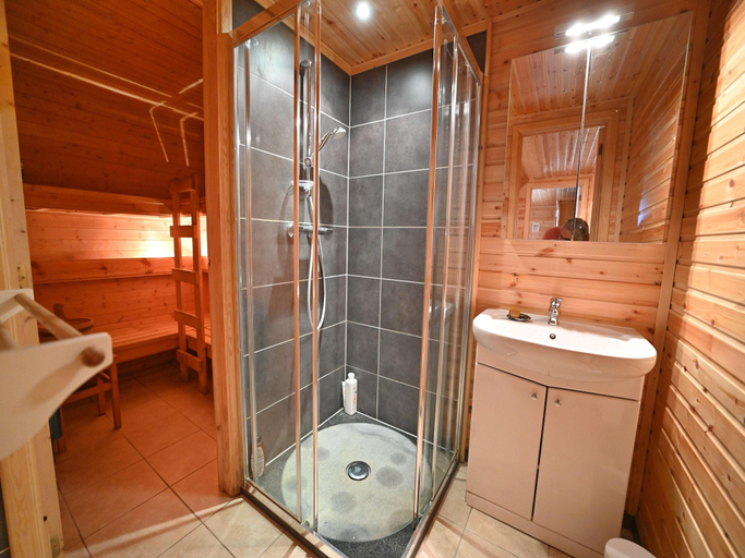 Bathroom 2, Chalet in Biron with Sauna and Nature Views, Luxembourg