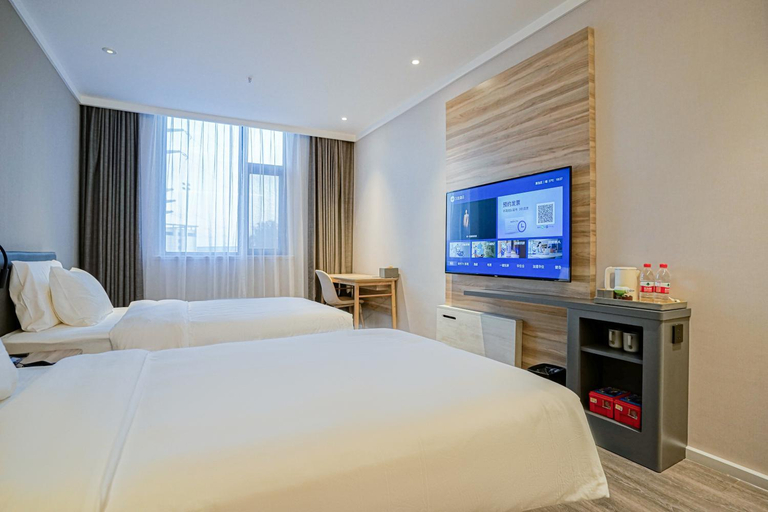 Bedroom 2, Hanting Hotel Qingdao Development Zone Shandong University of Science and Technology North Gate, Qingdao