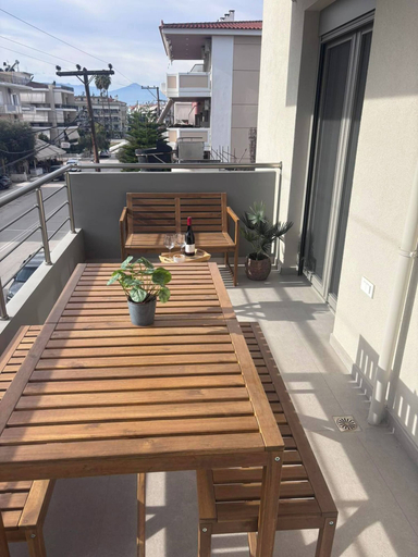 Balcony 2, Vasili's Mini Villa in Nafplio With Shaded Parking, Peloponnese