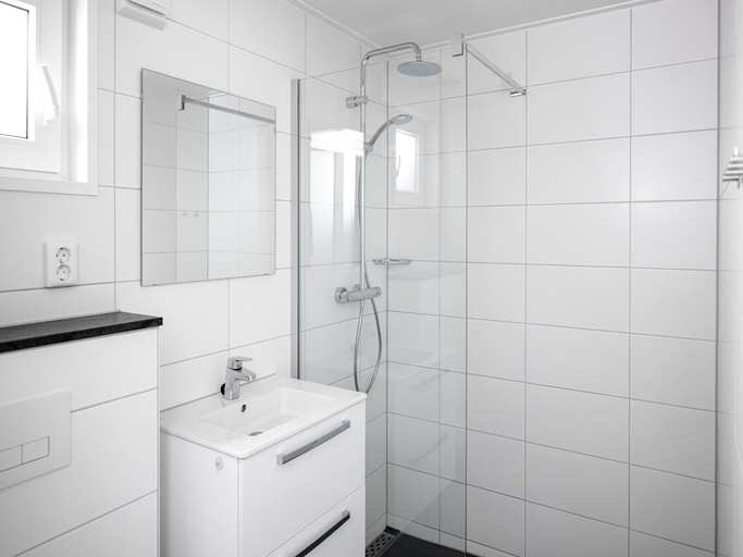 Bathroom, Lodge in Schaijk with Enclosed Garden, Landerd