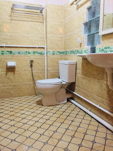 Bathroom 3, C & Y Hotel, Yangon