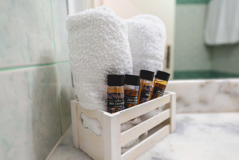 Bathroom amenities, Stegnabay Apartments, South Aegean