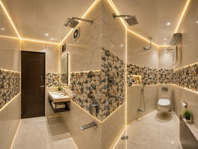 Bathroom, Hotel Kelvish by Foxi Group, Delhi